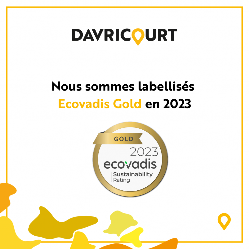 DAVRICOURT Certification Ecovadis 2023